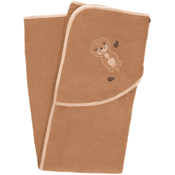 Sterntaler Badetuch Otti Uni Braun 100 X 100 Cm 5 Sterntaler Badetuch Otti Uni Braun 100 X 100 Cm – Bild 3