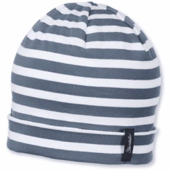 Sterntaler Beanie Slouch Ringeljersey Graublau -Sterntaler sterntaler beanie slouch ringeljersey graublau a201995 2