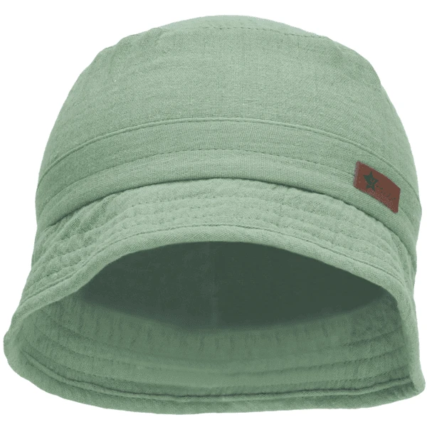 Sterntaler Fischerhut Musselin Dunkelgrün 6 Sterntaler Fischerhut Musselin Dunkelgrün – Bild 4