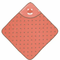 Sterntaler GOTS Kapuzenbadetuch Enna Koralle 80 X 80 Cm -Sterntaler sterntaler gots kapuzenbadetuch enna koralle 80 x 80 cm a351339 2