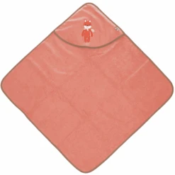 Sterntaler GOTS Kapuzenbadetuch Enna Uni Koralle 80 X 80 Cm -Sterntaler sterntaler gots kapuzenbadetuch enna uni koralle 80 x 80 cm a351331 2