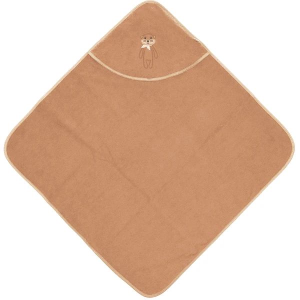 Sterntaler GOTS Kapuzenbadetuch Otti Uni Braun 80 X 80 Cm 5 Sterntaler GOTS Kapuzenbadetuch Otti Uni Braun 80 X 80 Cm – Bild 3