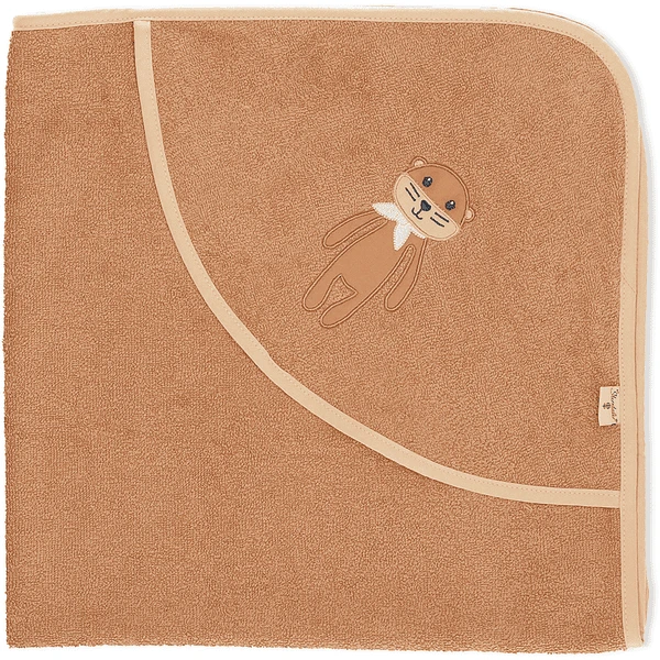 Sterntaler GOTS Kapuzenbadetuch Otti Uni Braun 80 X 80 Cm 6 Sterntaler GOTS Kapuzenbadetuch Otti Uni Braun 80 X 80 Cm – Bild 4