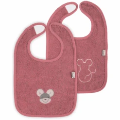 Sterntaler GOTS Klettlätzchen Doppelpack Mabel Rosa