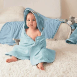 Sterntaler Kapuzenbadetuch Emmi Mittelblau 100 X 100 Cm -Sterntaler sterntaler kapuzenbadetuch emmi mittelblau 100 x 100 cm a290857 2