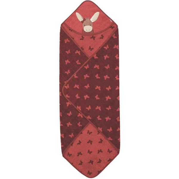 Sterntaler Kapuzenbadetuch Emmily Hellrot 100 X 100 Cm 4 Sterntaler Kapuzenbadetuch Emmily Hellrot 100 X 100 Cm – Bild 2