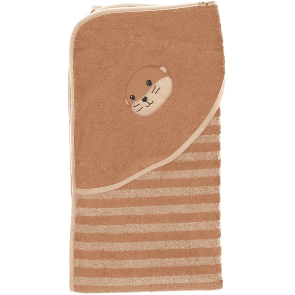 Sterntaler Kapuzenbadetuch Otti Braun 100 X 100 Cm 4 Sterntaler Kapuzenbadetuch Otti Braun 100 X 100 Cm – Bild 2