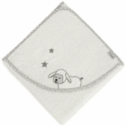 Sterntaler Kapuzenbadetuch Stanley Ecru 100 X 100 Cm