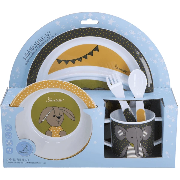 Sterntaler Kindergeschirr-Set Eddy Und Happy 3 Sterntaler Kindergeschirr-Set Eddy Und Happy