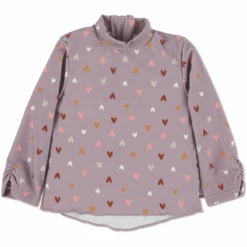 Sterntaler Langarm-Schwimmshirt Herz Lila