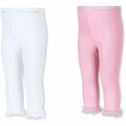 Sterntaler Leggings Doppelpack Rüsche Weiß