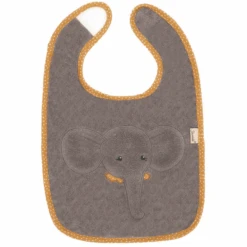 Sterntaler Plastik-Klettlätzchen Eddy Grau