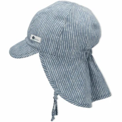 Sterntaler Schirmmütze Mit Nackenschutz Gestreift Mittelblau -Sterntaler sterntaler schirmmuetze mit nackenschutz gestreift mittelblau a342343 2