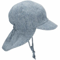 Sterntaler Schirmmütze Mit Nackenschutz Gestreift Mittelblau -Sterntaler sterntaler schirmmuetze mit nackenschutz gestreift mittelblau a342343 4