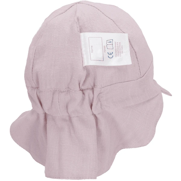 Sterntaler Schirmmütze Mit Nackenschutz Leinencharakter Rosa 7 Sterntaler Schirmmütze Mit Nackenschutz Leinencharakter Rosa – Bild 5