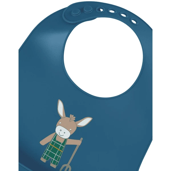 Sterntaler Silikonlätzchen Emmilius Mittelblau 4 Sterntaler Silikonlätzchen Emmilius Mittelblau – Bild 2