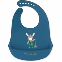 Sterntaler Silikonlätzchen Emmilius Mittelblau