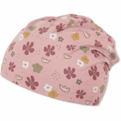 Sterntaler Slouch-Beanie Blumen Zartrosa