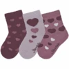 Sterntaler Söckchen 3er-Pack Herzen Pink
