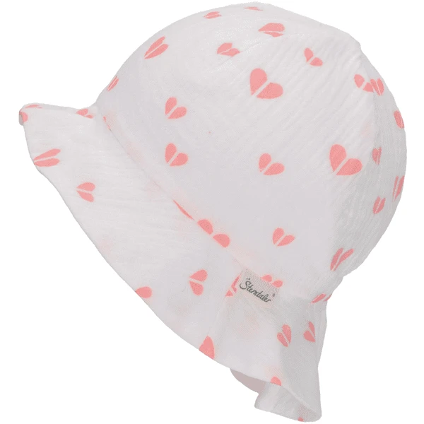 Sterntaler Sonnenhut Herzen Ecru 4 Sterntaler Sonnenhut Herzen Ecru – Bild 2