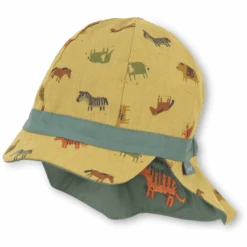 Sterntaler Wende-Schirmmütze Mit Nackenschutz Gelb